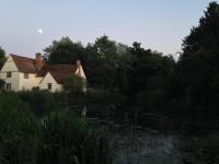 Moonrise over Willy Lott's cottage