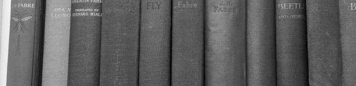 Books on the Fabre shelf